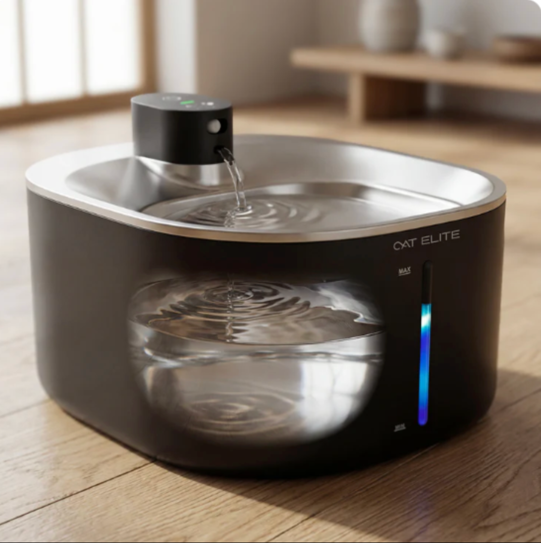 Fuente de agua para gatos